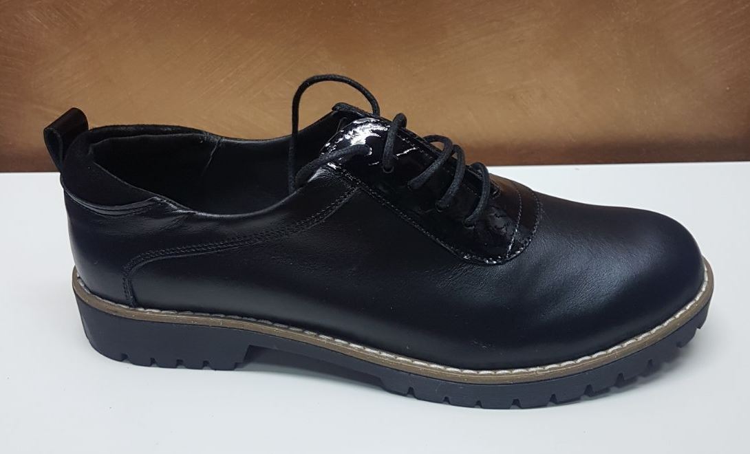 Pantofi dama piele negri Edgar biashoes.ro imagine reduceri